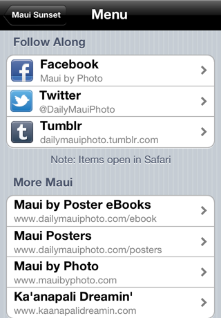 Version 2.0 Menu, Bottom