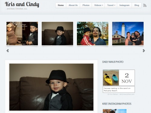 Kris & Cindy portfolio homepage