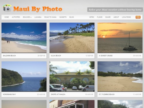 Maui by Photo portfolio homepage